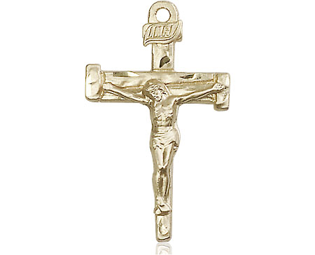 14kt Gold Nail Crucifix Medal