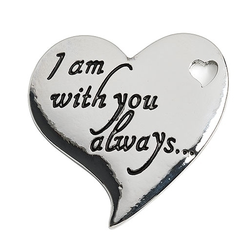 1"H Heart Tokens W/Verse