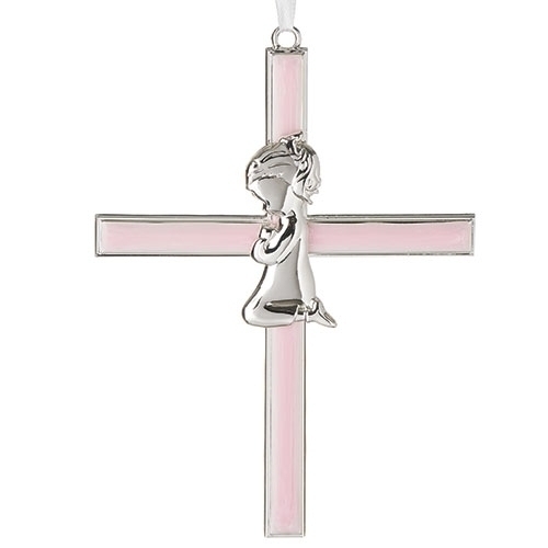 6.25"H Pink Girl Cross