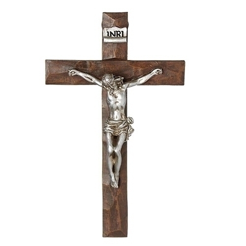 7.5&quot;H Silver Crucifix