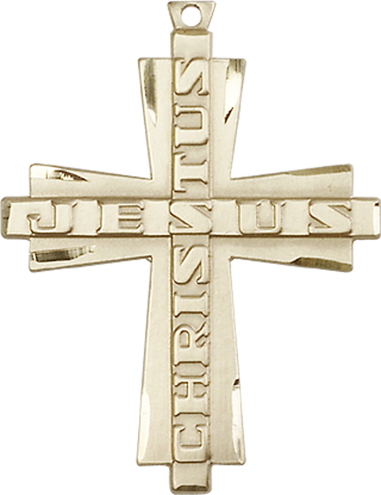 14kt Gold Filled Jesus Christus Cross Medal