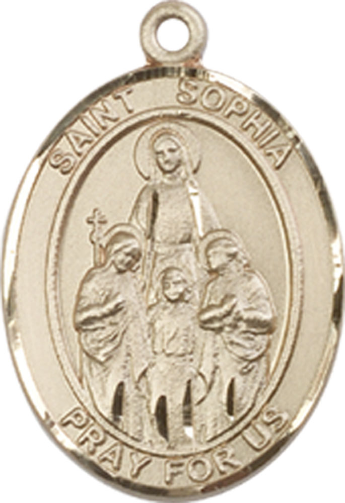 14kt Gold Filled Saint Sophia Medal