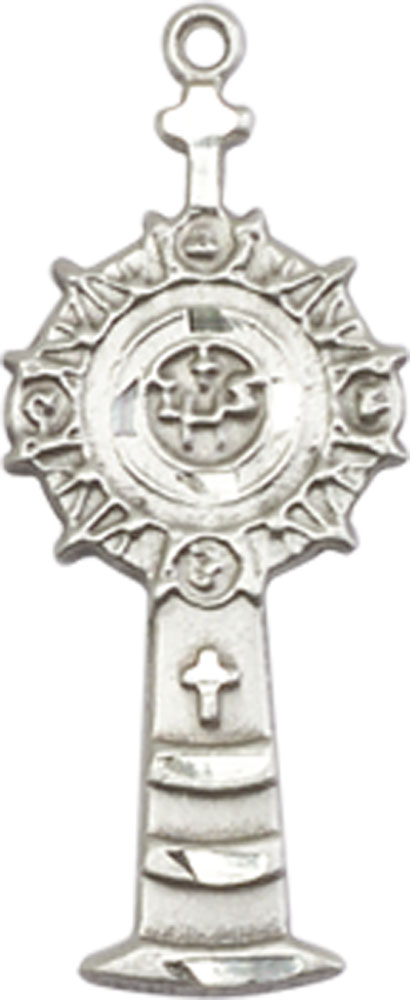 Sterling Silver Monstrance Medal