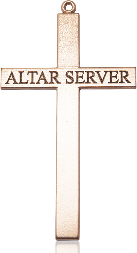 14kt Gold Filled Alter Server Cross Medal