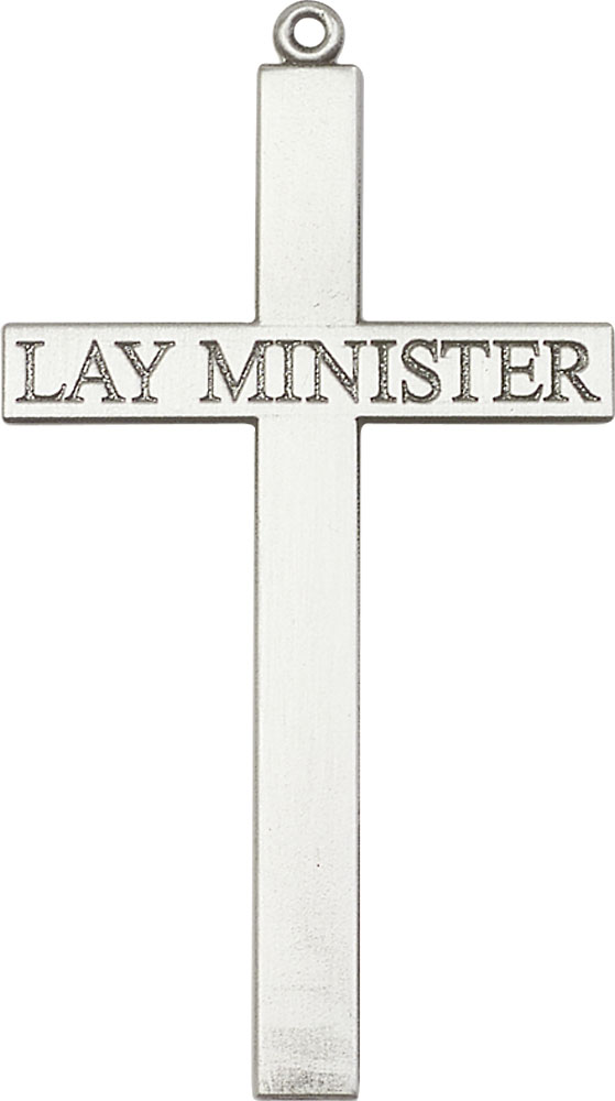 Sterling Silver Lay Minister Cross Medal