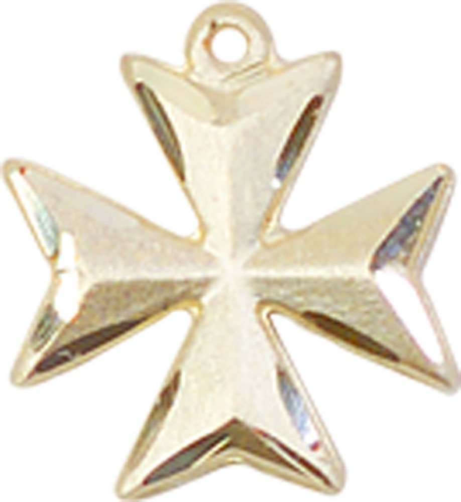 14kt Gold Filled Maltese Cross Medal