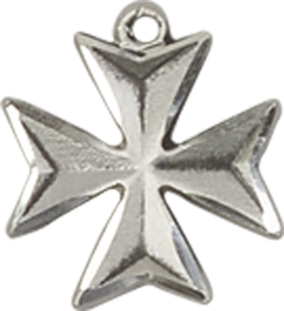 Sterling Silver Maltese Cross Medal
