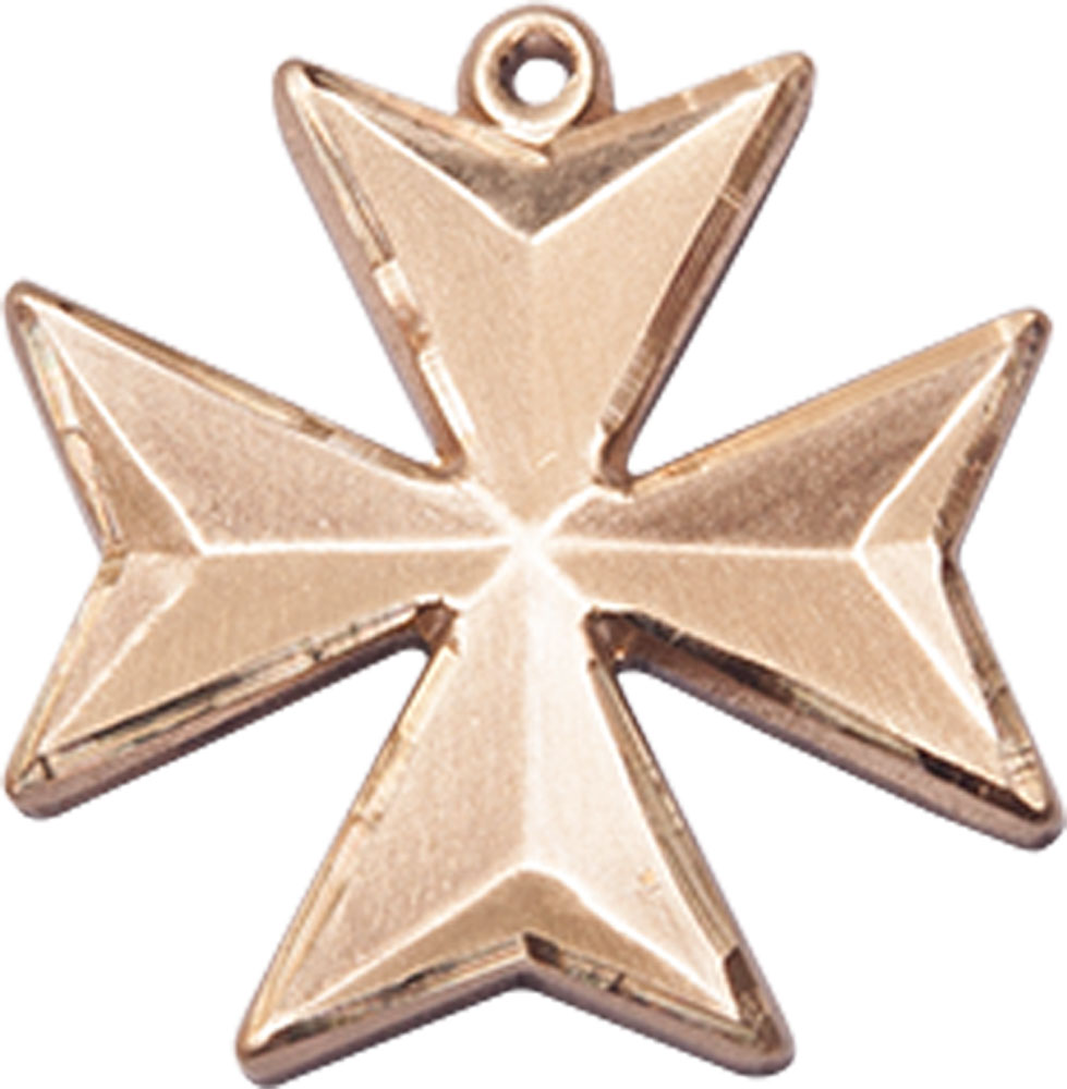 14kt Gold Filled Maltese Cross Medal