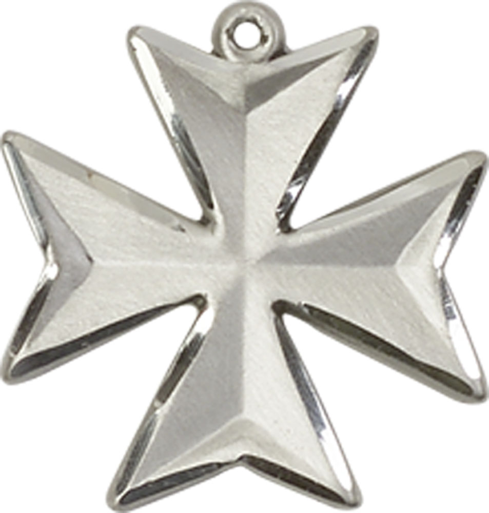 Sterling Silver Maltese Cross Medal