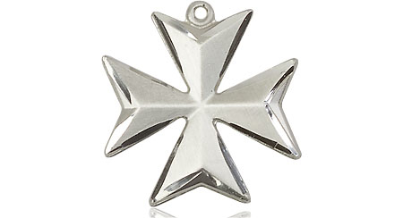 Sterling Silver Maltese Cross Medal