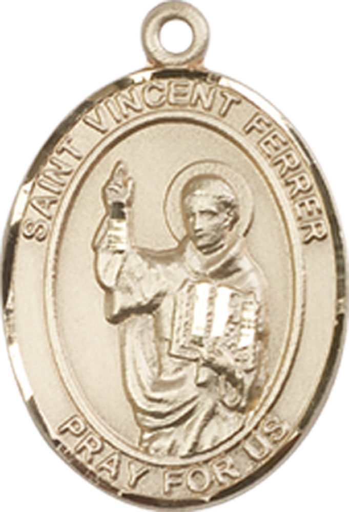 14kt Gold Filled Saint Vincent Ferrer Medal