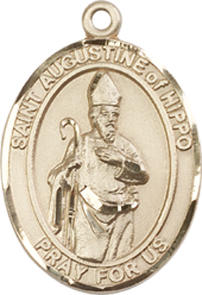 14kt Gold Filled Saint Augustine of Hippo Medal