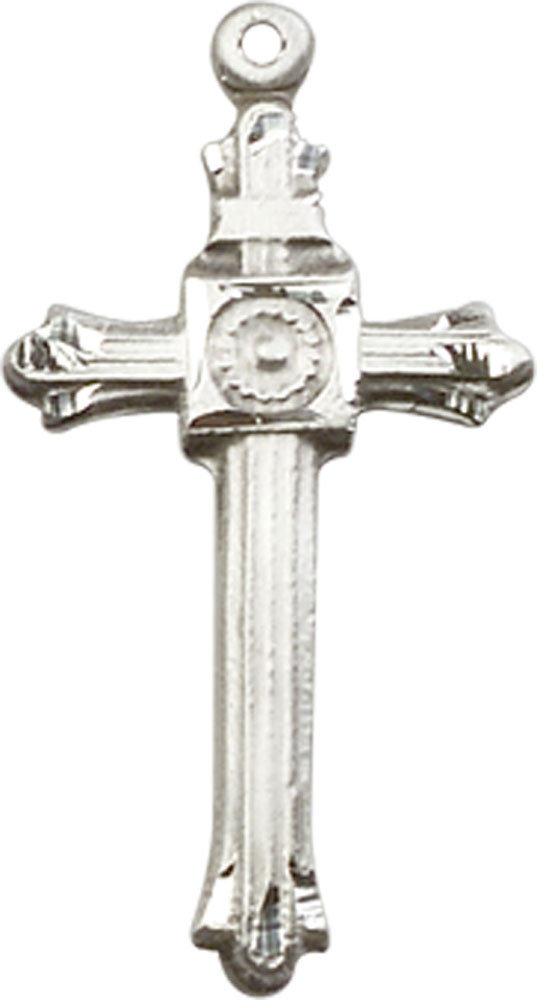 Sterling Silver Cross Medal - With Box