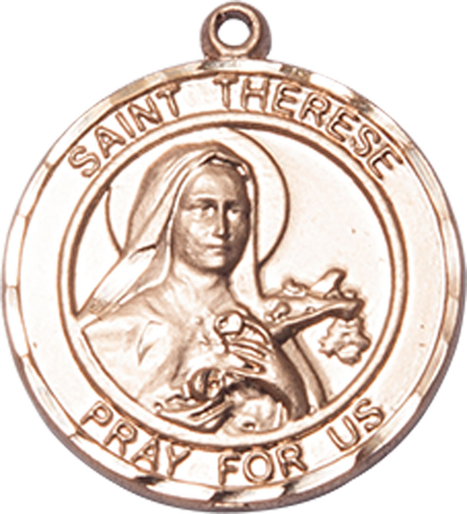 14kt Gold Filled Saint Therese of Lisieux Medal