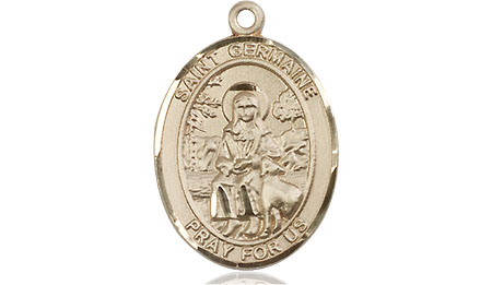 14kt Gold Filled Saint Germaine Cousin Medal