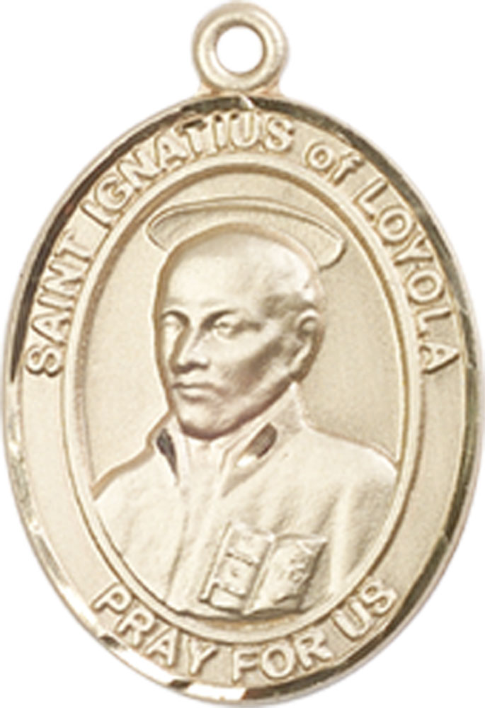 14kt Gold Filled Saint Ignatius of Loyola Medal