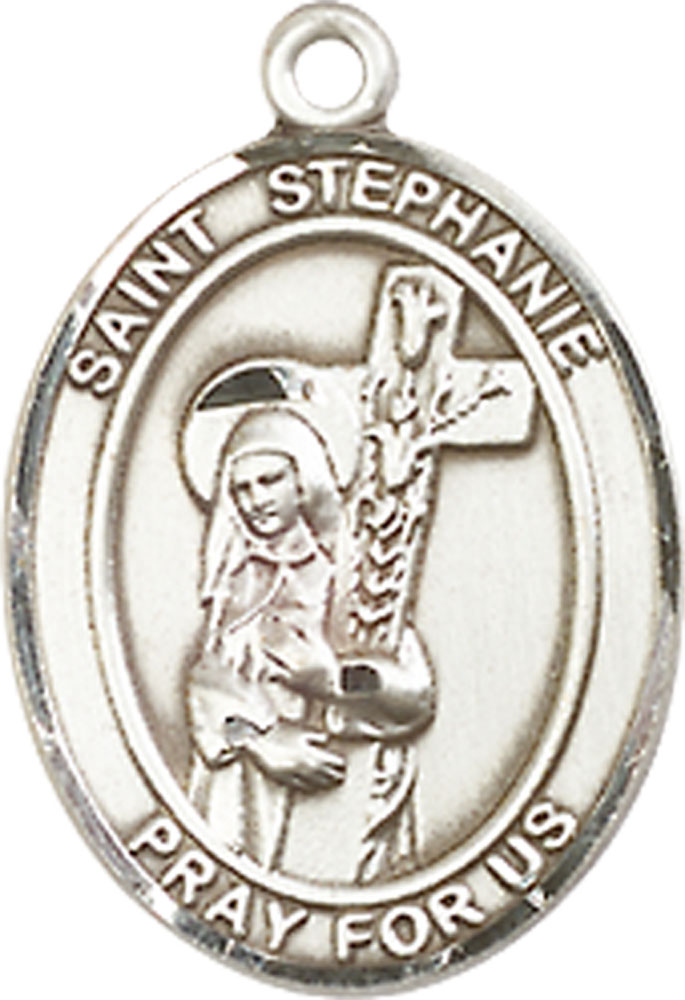 Sterling Silver Saint Stephanie Medal