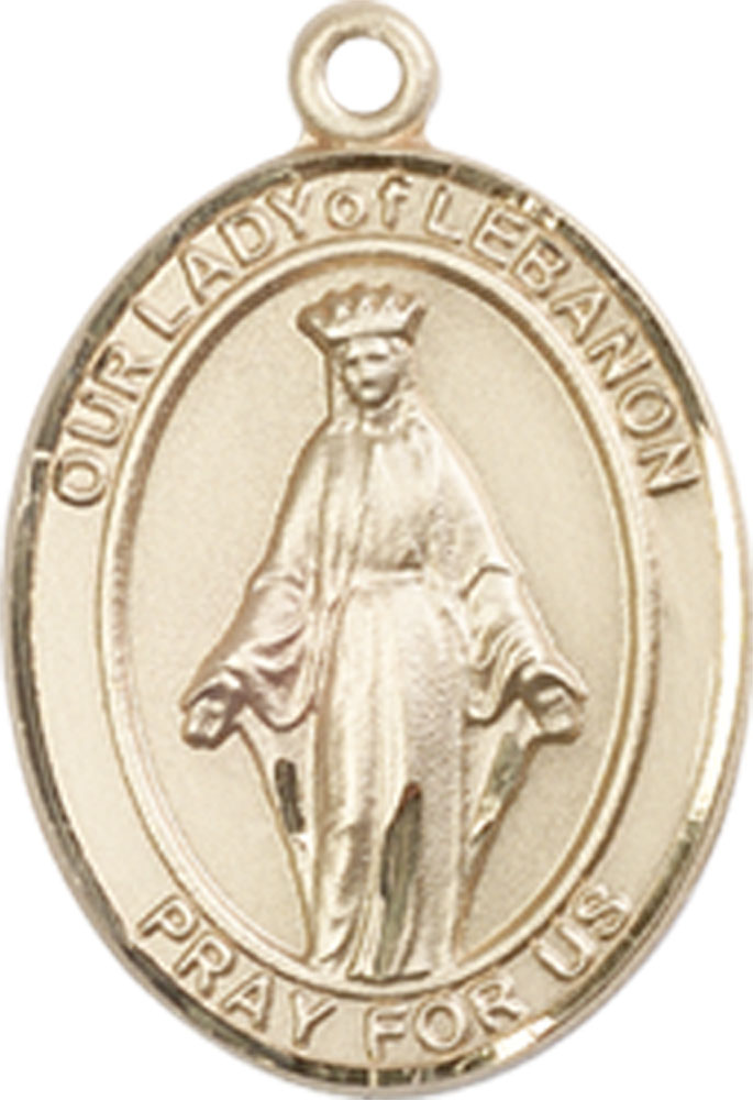 14kt Gold Filled Our Lady of Lebanon Medal
