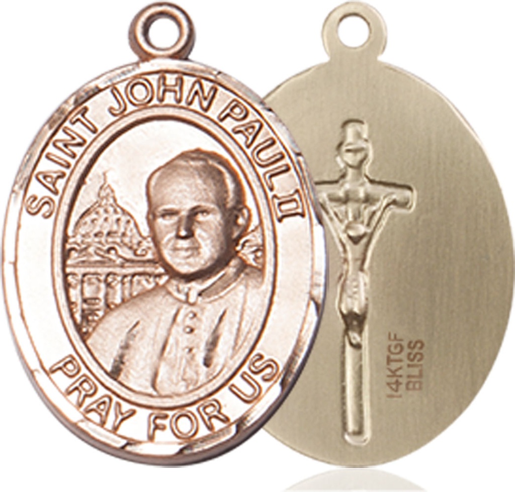 14kt Gold Filled Saint John Paul II Medal