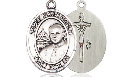 Sterling Silver Saint John Paul II Medal