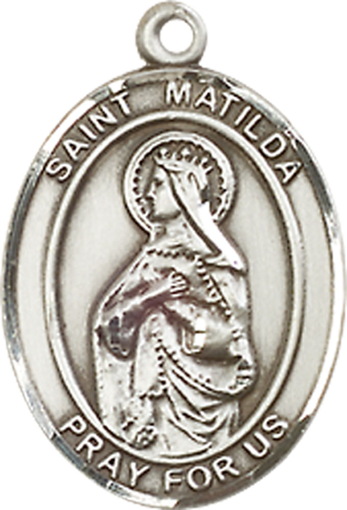 Sterling Silver Saint Matilda Medal