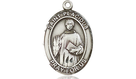 Sterling Silver Saint Placidus Medal