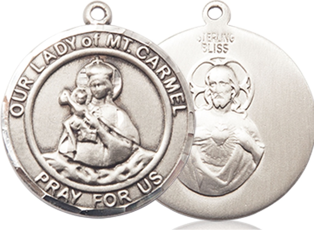 Sterling Silver Our Lady of Mount Carmel Medal