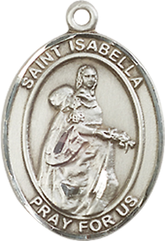 Sterling Silver Saint Isabella of Portugal Medal
