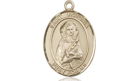 14kt Gold Filled Saint Victoria Medal