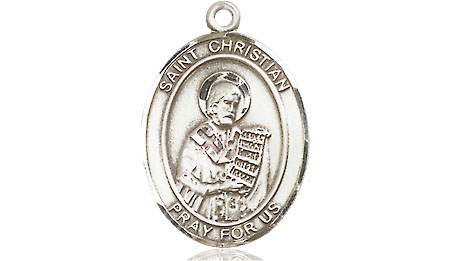 Sterling Silver Saint Christian Demosthenes Medal
