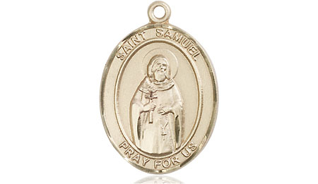 14kt Gold Filled Saint Samuel Medal