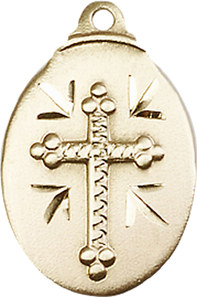 14kt Gold Cross Medal