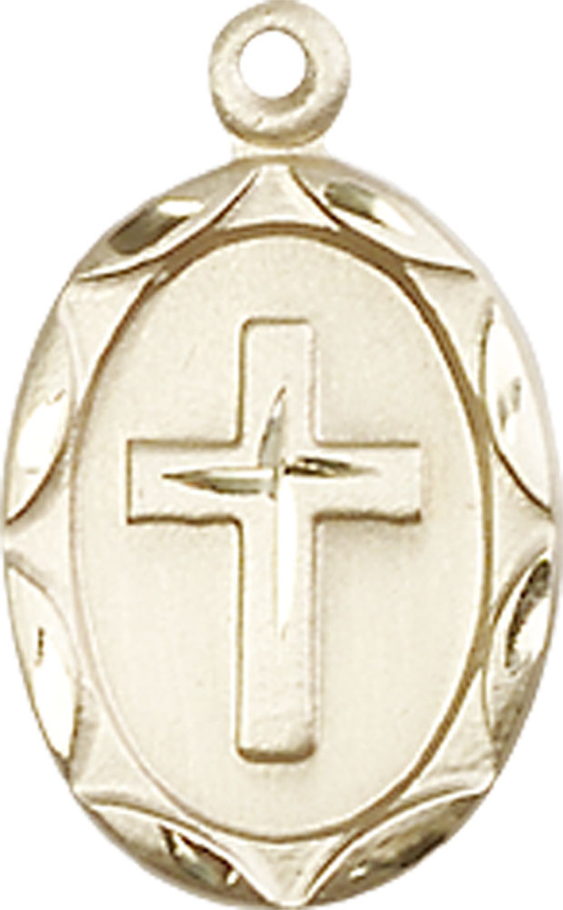 14kt Gold Cross Medal