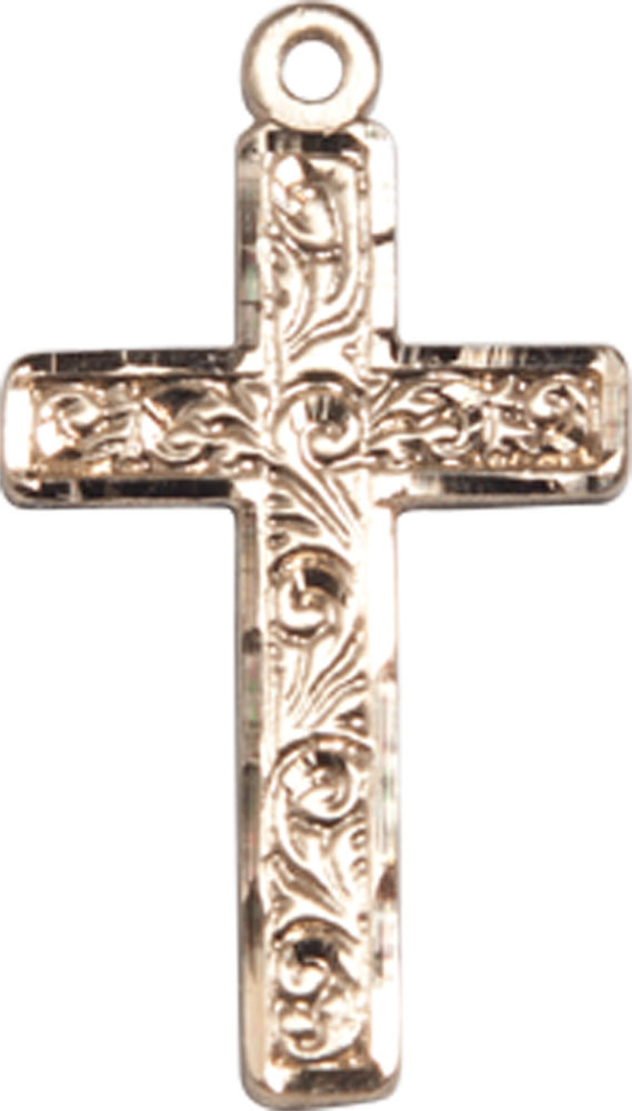 14kt Gold Cross Medal