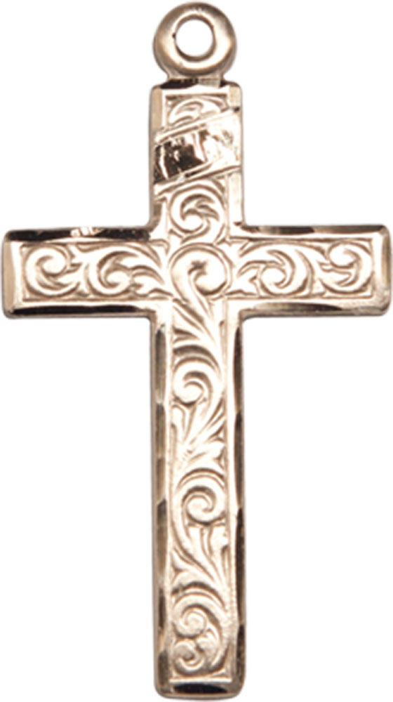 14kt Gold Cross Medal