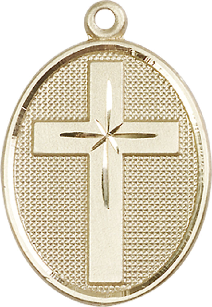 14kt Gold Cross Medal