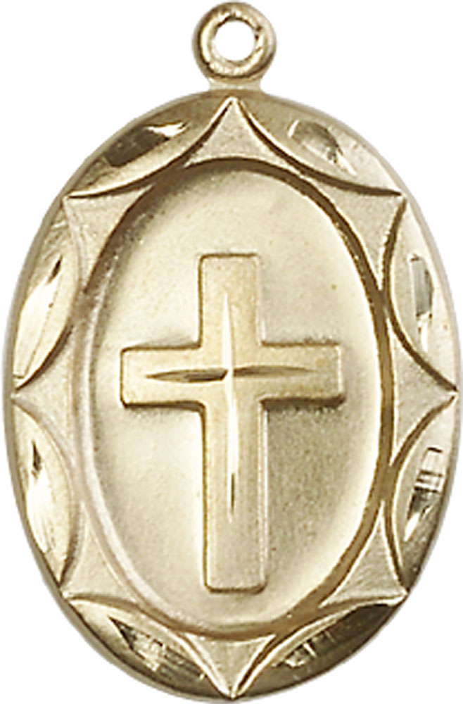 14kt Gold Cross Medal