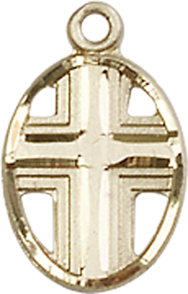 14kt Gold Cross Medal