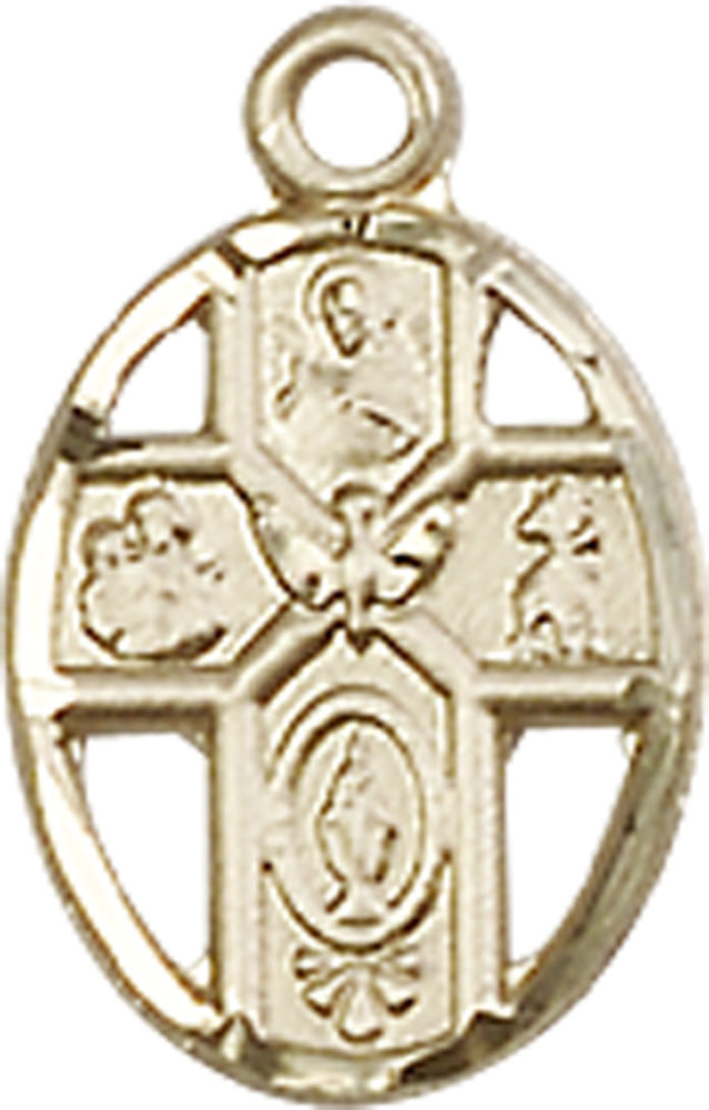 14kt Gold 5-Way Medal