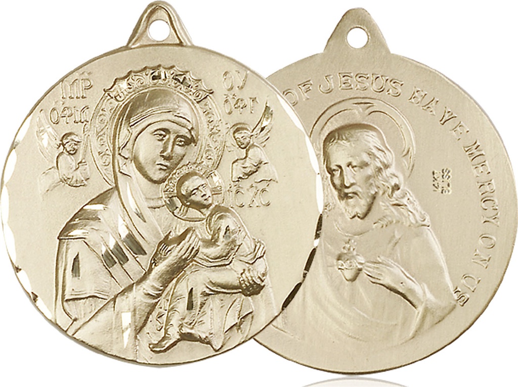 14kt Gold Our Lady of Perpetual Help Medal