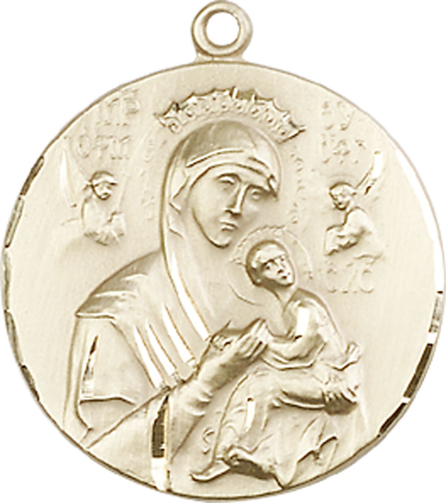 14kt Gold Our Lady of Perpetual Help Medal