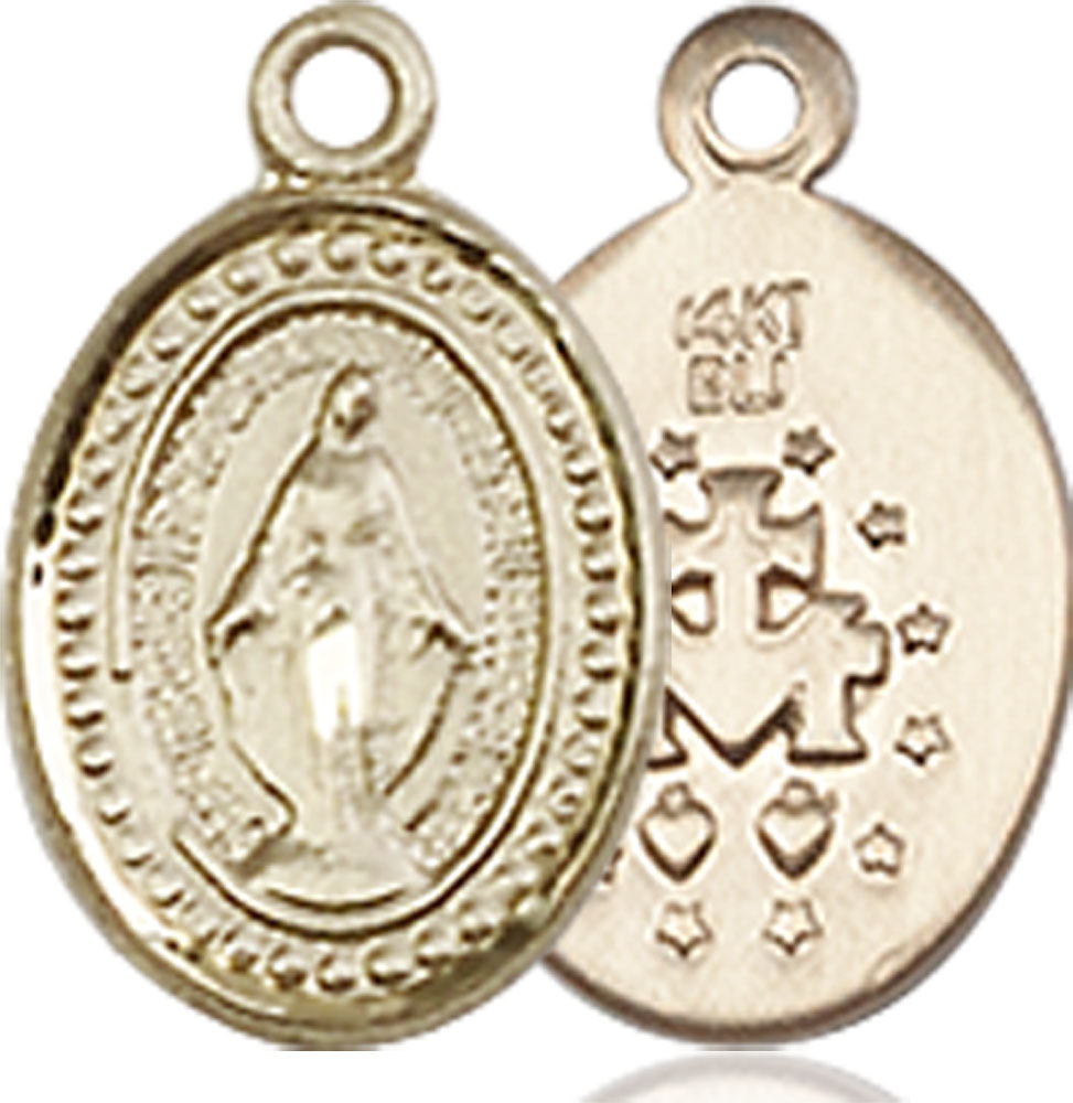 14kt Gold Miraculous Medal