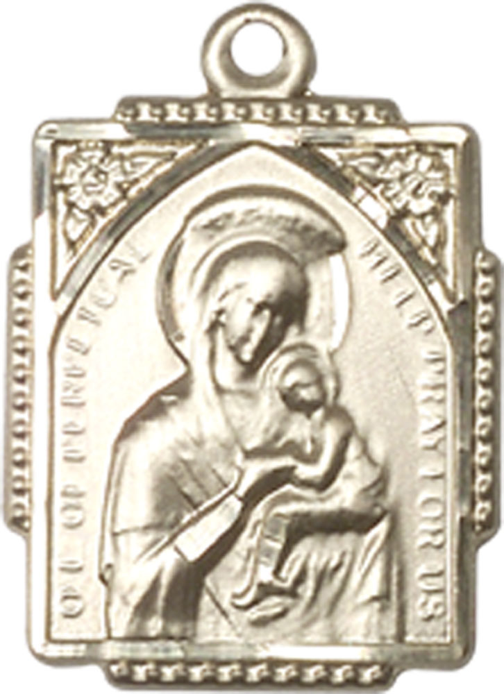 14kt Gold Our Lady of Perpetual Help Medal