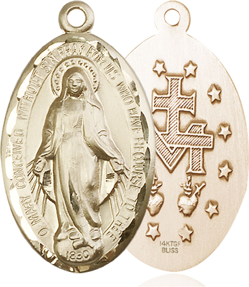 14kt Gold Miraculous Medal