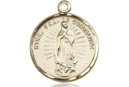 14kt Gold Our Lady of Guadalupe Medal