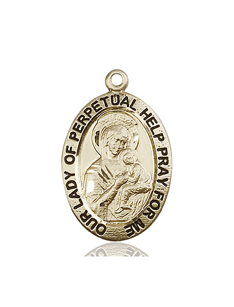 14kt Gold Our Lady of Perpetual Help Medal