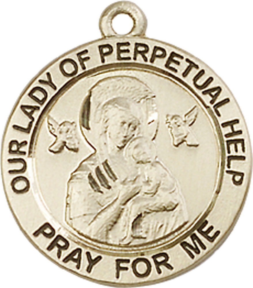 14kt Gold Our Lady of Perpetual Help Medal