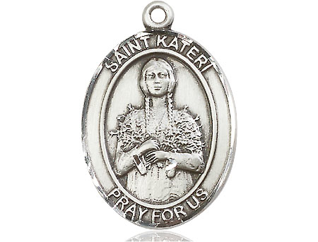 Sterling Silver Saint Kateri Tekakwitha Medal