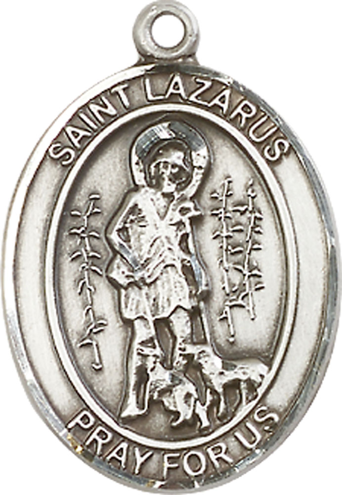 Sterling Silver Saint Lazarus Medal
