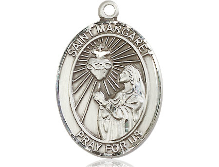 Sterling Silver Saint Margaret Mary Alacoque Medal